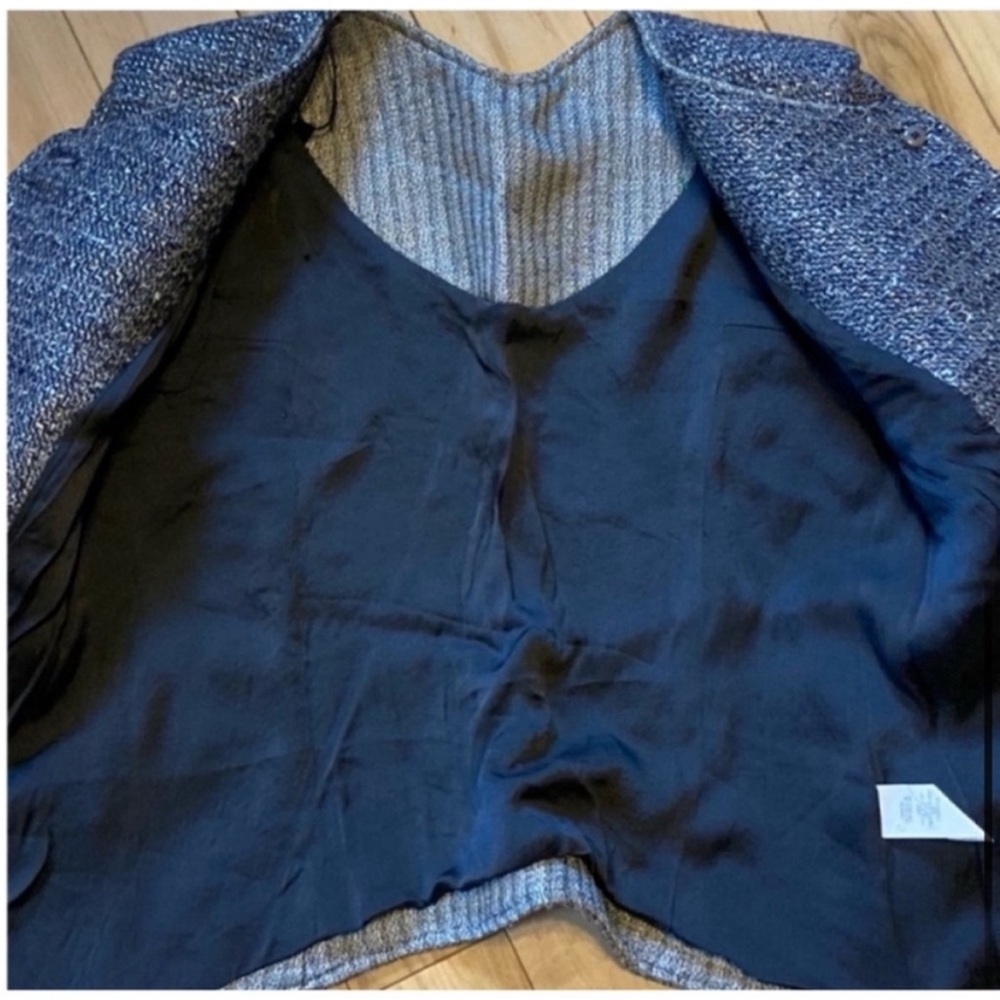NWT Theyskens' Theory Jezir Blue Multi Blazer Jacket size two - Picture 7 of 13